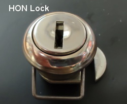 HON 767 Desk Lock and 1 Key. Coded 767 Hook Type Lever